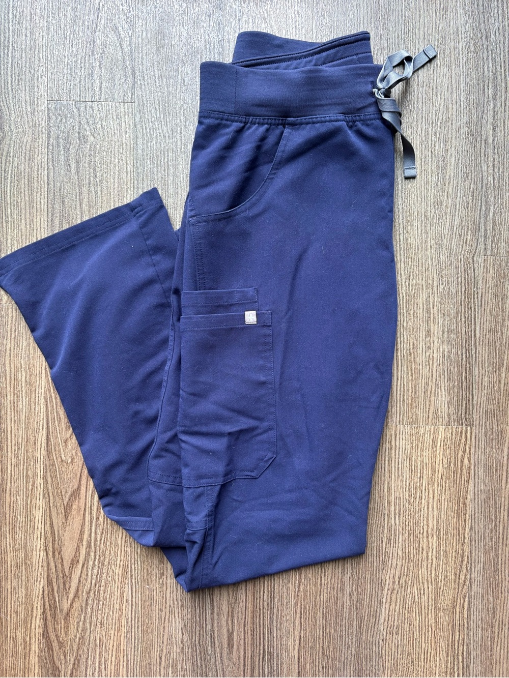 Figs Navy Wide Leg Scrub Pants